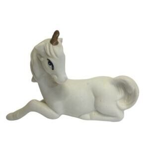 Vintage Ceramic Unicorn mini figurine decor accent piece
